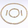 set 99 yiwu store xuping 18k gold plated Rainbow color jewelry set bridal jewelry set