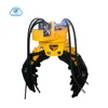 10--40 tons Hitachi excavator 360 rotating hydraulic stone steel grapple attachment for sale