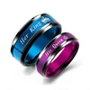 Top Seller His And Hers Wedding set Ring Sets 2 Piece Titanium Wedding Bridal Matching Ring Sets