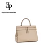 Hard Sand Color and Army Green Rectangle female shoulder bags two zippers closing