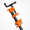 Factory direct orange color quickly fixed 1/2" pipe clamp with handle for woodworking tools
