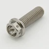 DIN6921 Grade 5 6AL4V M6 x 20mm 25mm 30mm Titanium Hex Flange Head Drilled Racing Bolts For Motorsport