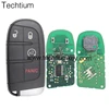 Flip five button smart remote key with 433 Mhz 46chip replacement for Chrysler 300c radio grand Dodge ram 1500 accessories Jeep