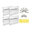 Interlocking French Cleats Rectangular Metal Mounting Brackets for Hanging Pictures, Mirrors Panels