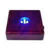 BOSHI Best selling blue lights cherry lacquer finish wood square led light base from manufacturers