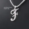 925 Sterling Sliver Old English Letter pendant jewelry