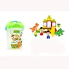 44pcs dinosaur park building block 7 color block with 2 dinosaur and 2 figure