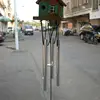Wholesale creative birthday gift decoration ornaments wooden house aluminum tube wind chimes outdoor