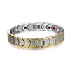 LB-3326G Lollmei gold-plated titanium steel magnet health bracelet bracelet jewelry manufacturer