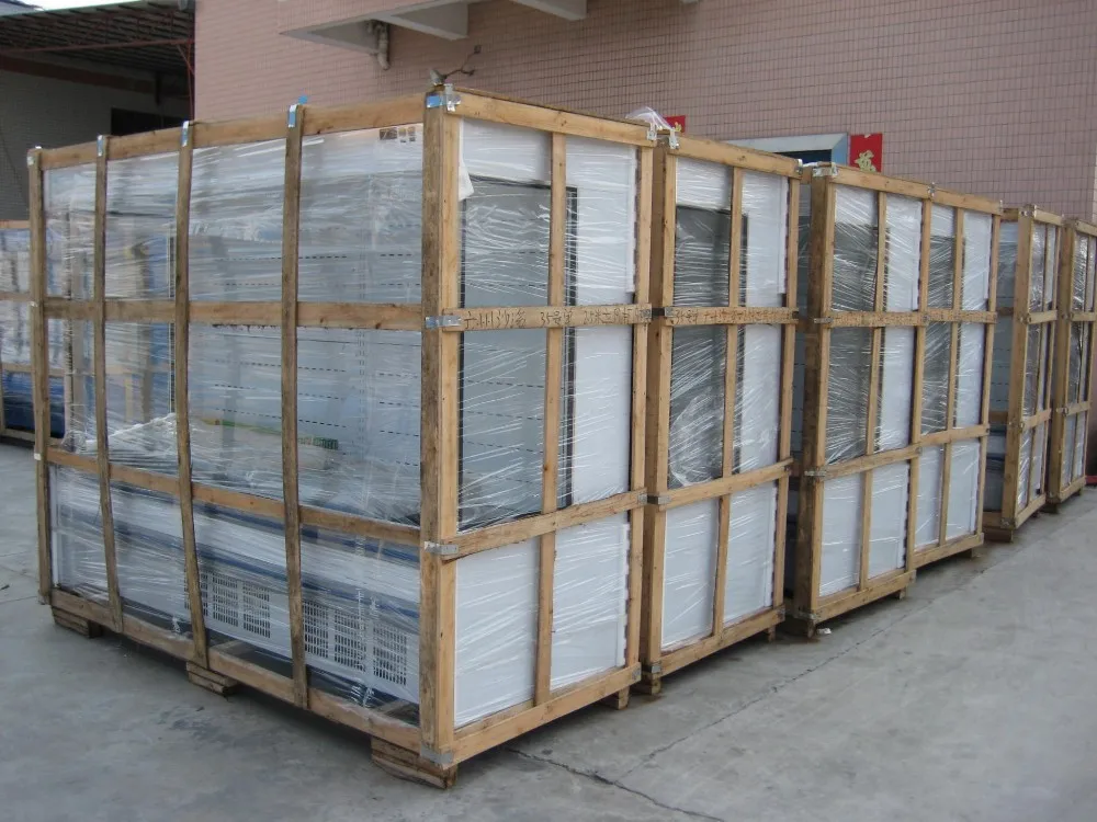 Multideck Open Front Vegetable Display Refrigerator For Supermarket And