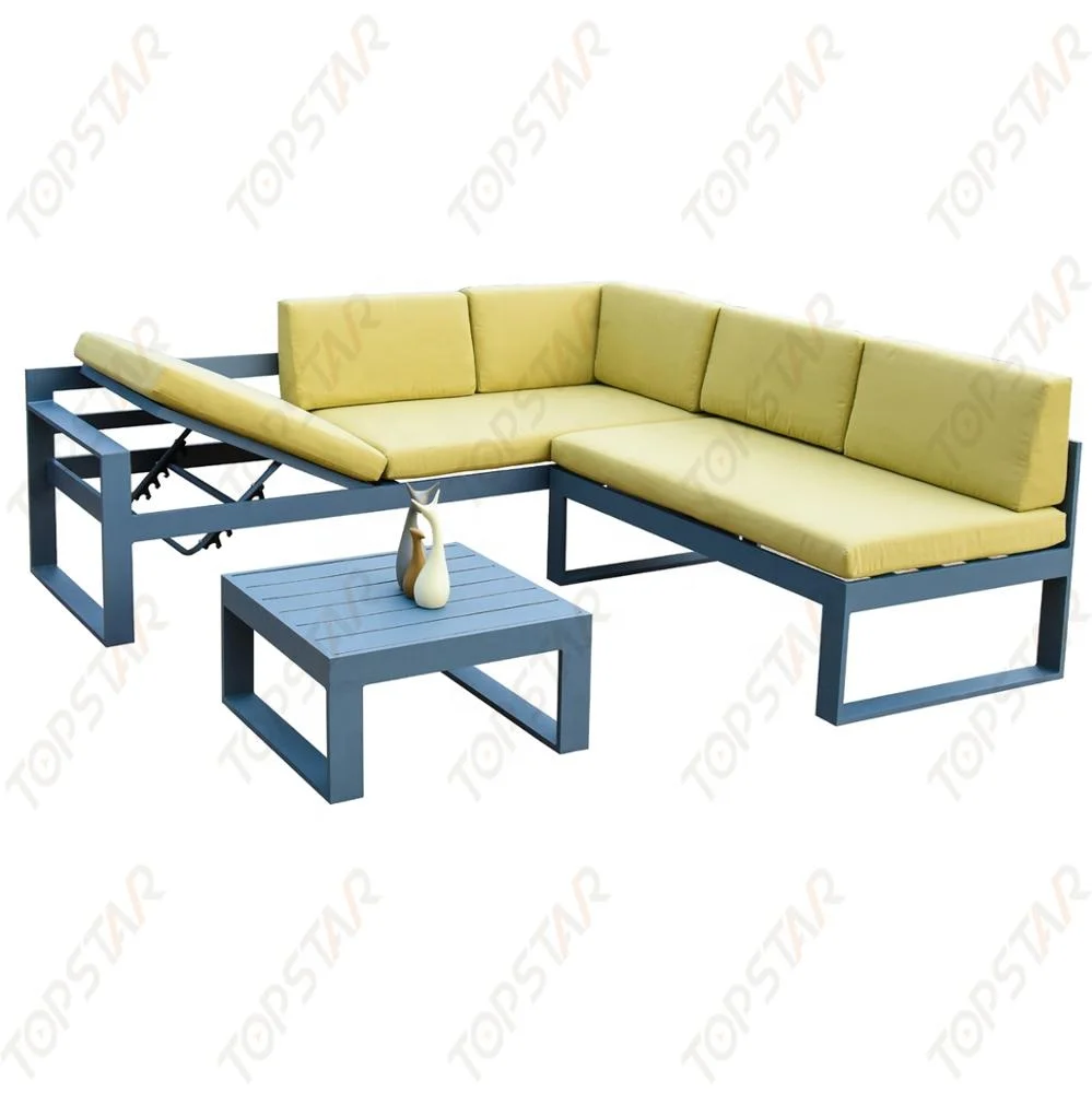 
Outdoor Aluminum Garden Corner Sofa set 