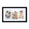 High quality picture frame 8x10 collage three pictures multi aperture photo frame 3-opening mdf black photo frame
