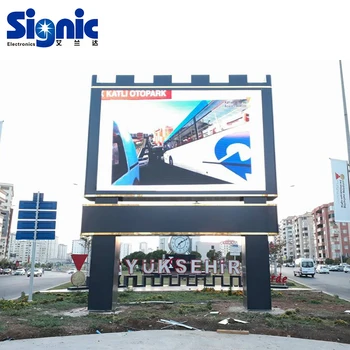Outdoor Animation Full Color Led Display Screens Stadium Perimeter