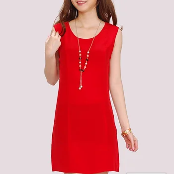 red casual mini dress