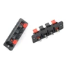 4 Pin 4 Position Push Release Connector Plate Stereo Speaker Terminal Strip Block