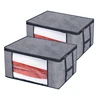 Non-woven fabric Storage Bag Organizers Clothes Blanket Comforter Duvet Quilt Storage Bag Containers