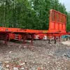 60/ 80 used flatbed Truck Semi Trailer for heavy duty transport