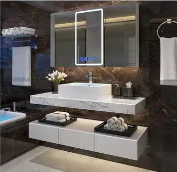 Chinese Luxury Classical Apartment Marble Used Bathroom Vanity