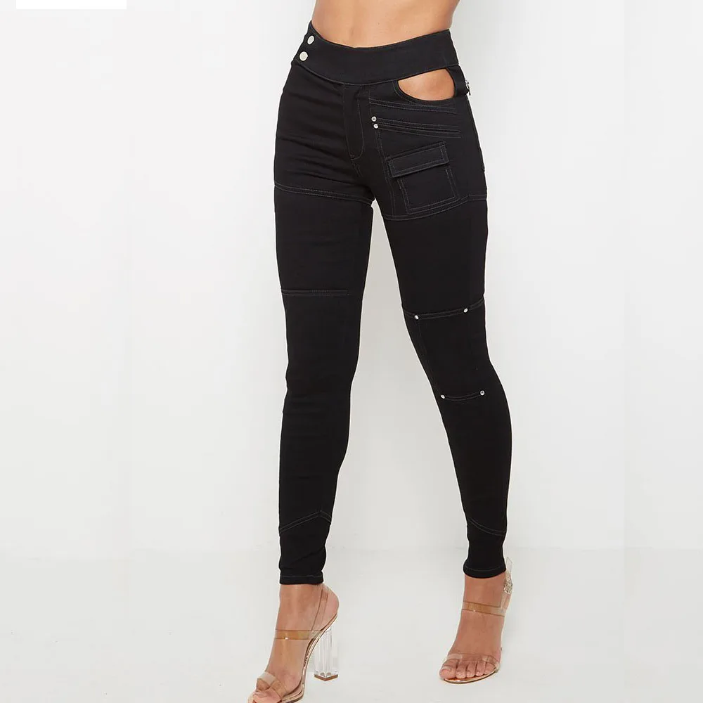 black straight jeans ladies