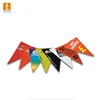 Bunting flag fabric bunting flag with different shapes