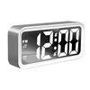 Big LCD screen snooze button digital alarm clock with soothing music