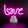 Creative LED Battery Table Lamp Night Light Valentine's Day Gift Birthday Present Proposal Wedding Stage Party