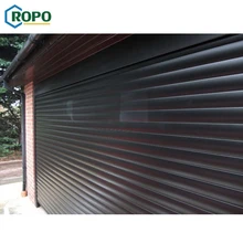 Дешевые 9X8 Электрический Ролик затвора металлические двери гаража
