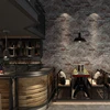 Modern Rough Style 3D Lime Wall Bare Wall Brick Pattern Theme Restaurant Decorative Wallpaper