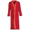 wholesale heated shawl collar solid color factory super soft women bathrobe
