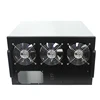 6U miner rig case universal type for motherboard Coin mining machine motherboard atx power multidisplay card case