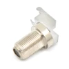 Zinc Right angle pcb mount female F connector