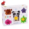 &Factory wholesale ocean bath stacking cup and panda combination 4 colors swimming bath toy