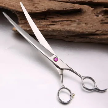 curved dog grooming shears