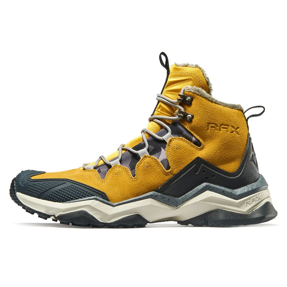 
RAX Men Hiking Boots Keep Warm Backpacking Shoes Anti Slip Outdoor Walking Camping Boot 