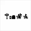 JK066 Custom Otder Minimalist Pablo Picasso Abstract Mouse By Bike Hole Pattern Oil Painting Animal Decorative Painting Wall Sti
