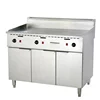 Professional Heavy Duty Lpg Gas Deep Fryer With Continuous Griddle Gas Commercial