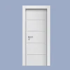 Soundproof and waterproof interior bathroom pvc wpc flush panel door wood plastic composite