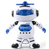 Custom children's animal toy prototype space dancing electric robot rotates lights 360 degrees multi-function