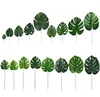 Nordic style home decorative false tree leaves plastic greenery turtle leaves for sale