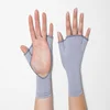 Breathable Palmless Unisex SPF Protection UV Summer Precautions Driving Polyester Palmless Sun Protective Fingerless Gloves