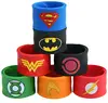 Promotional Blank cheap custom Silicone Superhero Slap Bracelets Ruler for Kids Boys & Girls Snap Wristband