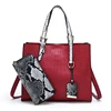 New design fashion durable woman bags luxury patch small pu weekend snakeskin leather pu leather ladies bag oem