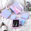 Pink and blue gradient creative world cover ring paper ear stud necklace jewelry box packaging