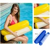 Outdoor Inflatable Float Bed Air Lounger Float Mat Sleeping Pad Beach Mattress Swimming Pool