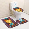 Fashion doormat sets for bathroom custom bath mat bathroom cute animal design floor mat
