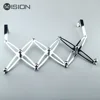 Foldable metal over the door hook with 4 hooks
