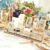 Wholesale Gold Mirror Tray Perfume Vanity Metal jewelry Organizer Makeup Tray
