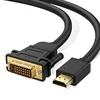 Bi Directional DVI-D 24+1 Male to High definition multimedia interface Male High Speed Adapter Cable Support 1080P Full HD