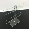 Assembled Clear Acrylic 28 Holes Hanging Earring Holder Jewelry Display Stand
