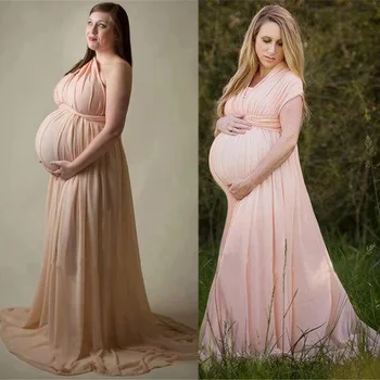 gold maternity maxi dress